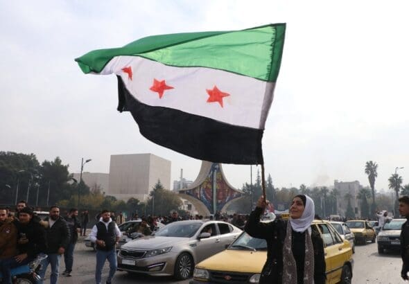 The,Fall,Of,The,Syrian,Regime,,Syrians,Celebrate,Bashar,Al-assad's