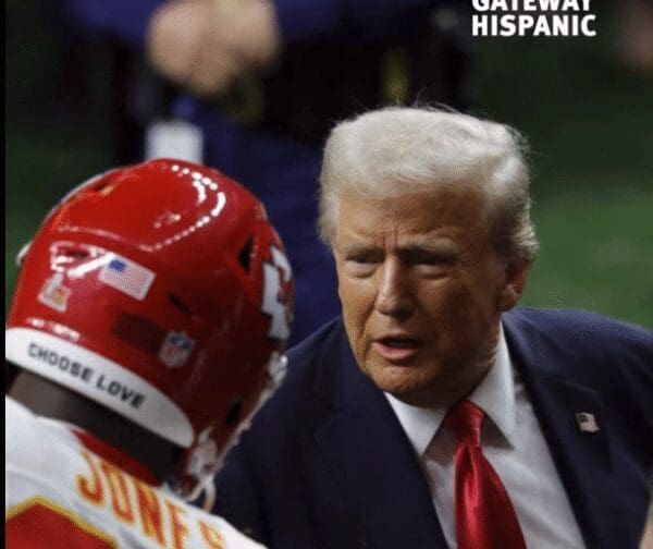 President Donald Trump was the first president to attend the Super Bowl.