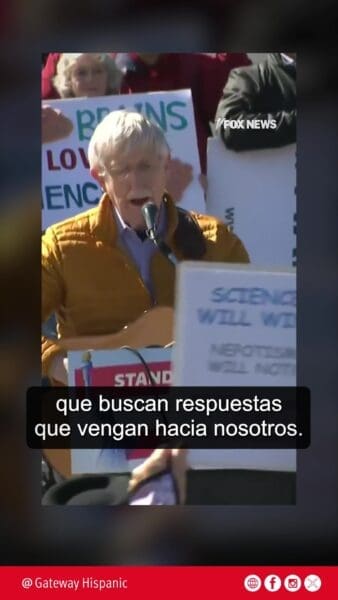 Former NIH Director Francis Collins 'Stand Up for Science' rally