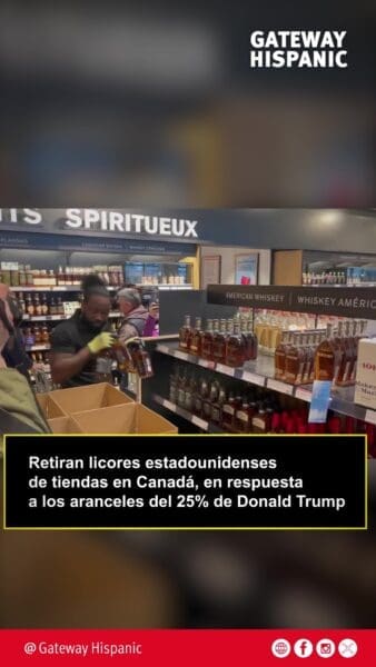 (Canadá) Retiran licores estadounidenses en respuesta a los aranceles Donald Trump