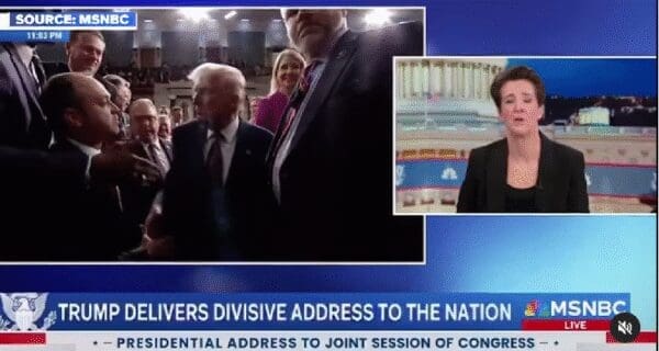 Rachel Maddow thinks it was “disgusting” for Trump to be honor a young cancer survivor