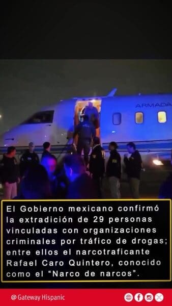 El Gobierno mexicano confirma extradición de 29 personas vinculadas a organizaciones criminales