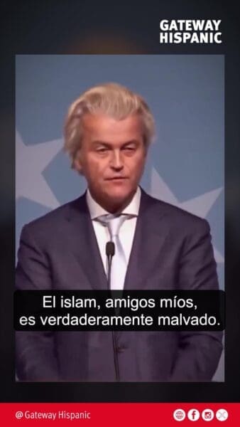 Geert Wilders 'Mohammed was a pedophiIe, Islam is eviI, and incompatible with freedom'