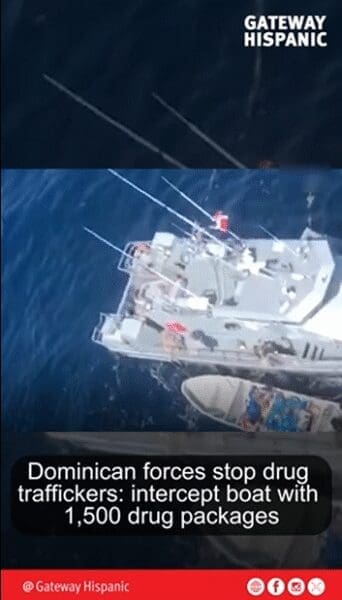 Dominican Forces Intercept Boat Carrying 1,500 Drug Packages