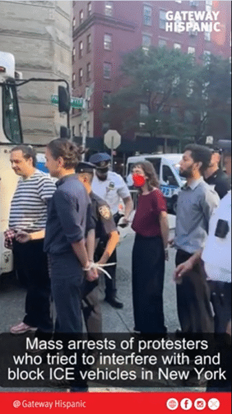 Mass arrests in New York: Radicals attempt to block ICE