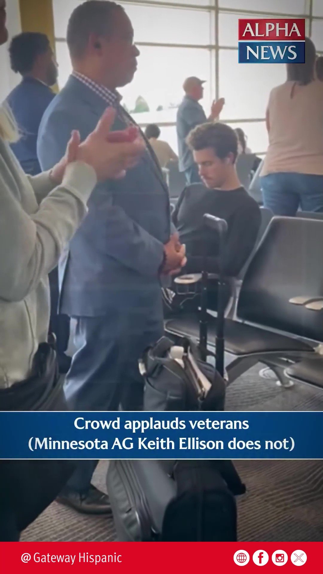 Keith Ellison refuses to clap: Minnesota AG snubs military veterans arriving in D.C.