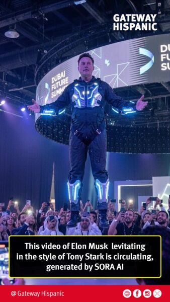 This video of Elon Musk  levitating in the style of Tony Stark is circulating, generated by SORA AI