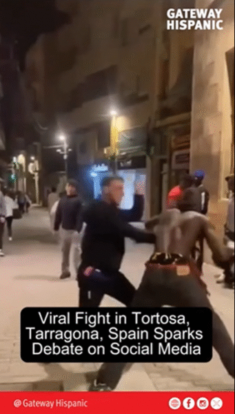Viral pelea en Tortosa desata debate sobre seguridad y orden público en redes sociales