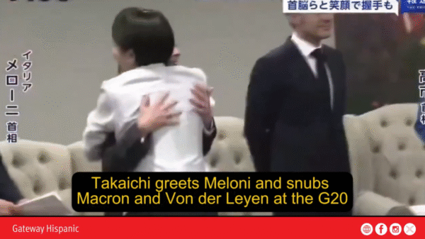 Sanae Takaichi Creates Distance at the G20: Greets Meloni While Avoiding Macron and Von der Leyen