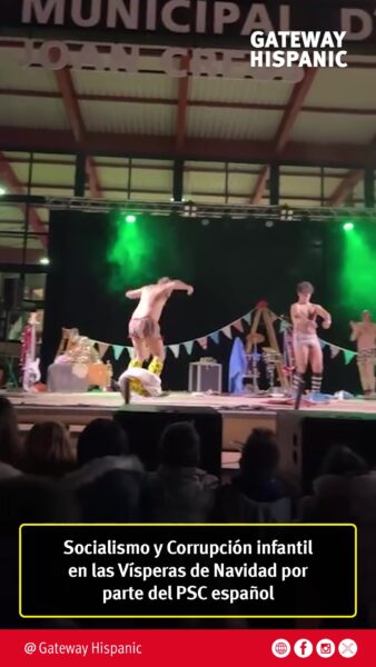 Vox Barcelona denuncia Corrupción infantil en las Vísperas de Navidad de parte del PSC español