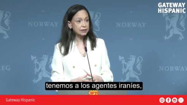 María Corina Machado denounces a “silent invasion” in Venezuela during Oslo address