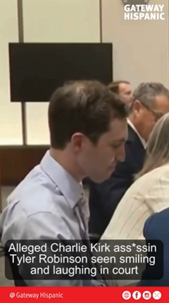 Suspect in alleged assassination attempt against Charlie Kirk sparks outrage after smiling in court