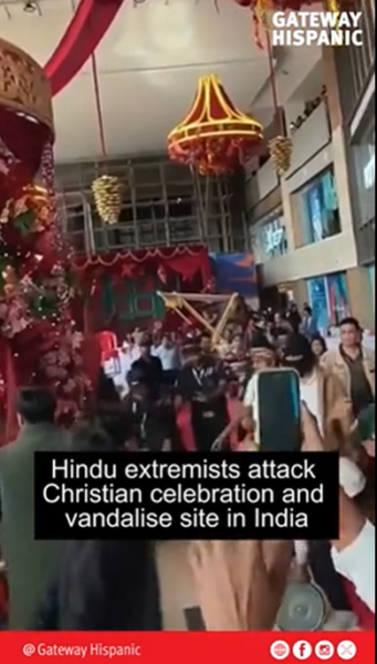 Hindu Extremists Attack Christian Celebration and Vandalize Sacred Site in India (Watch video)