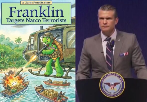 la-publicacin-de-pete-hegseth-de-un-meme-en-caricatura-sobre-atacar-a-los-narcoterroristas-indigna-a-los-liberales