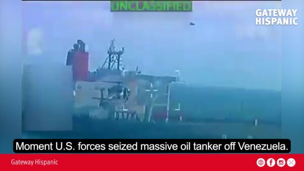 Moment U.S. forces seized massive oil tanker off Venezuela