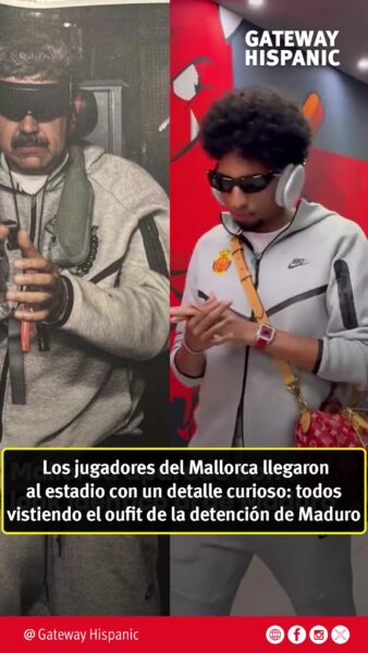 Jugadores del Mallorca llegaron vistiendo el Oufit de la detención de Nicolás Maduro