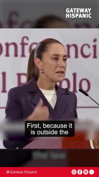 La Presidente Sheinbaum dijo que no habrá GUERRA CONTRA EL NARCO en su país