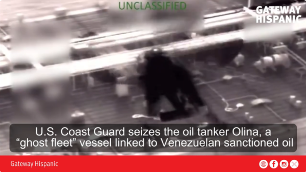U.S. Coast Guard Seizes the Oil Tanker Olina, Part of the “Ghost Fleet” Linked to Venezuelan Crude (VIDEO)