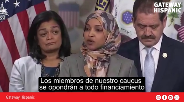 Ilhan Omar escalates her offensive against ICE and seeks to block its funding (VIDEO)