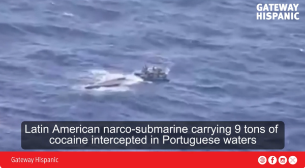 Narco-submarine carrying nearly 9 tons of cocaine intercepted off Portugal in a record seizure (VIDEO)