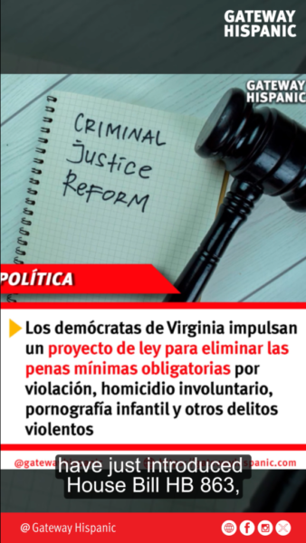 Demócratas en Virginia impulsan proyecto que eliminaría penas mínimas para crímenes graves (VIDEO)