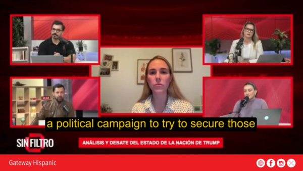 María Herrera Mellado defiende el enfoque “America First” en análisis del discurso presidencial (VIDEO)