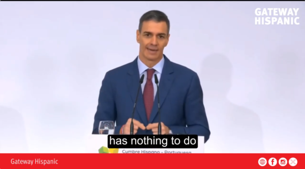Pedro Sánchez culpa a la guerra de la crisis económica que golpea España (VIDEO)