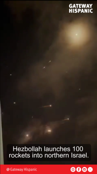 Hezbollah launches 100 rockets into northern Israel, raising regional tensions (VIDEO)