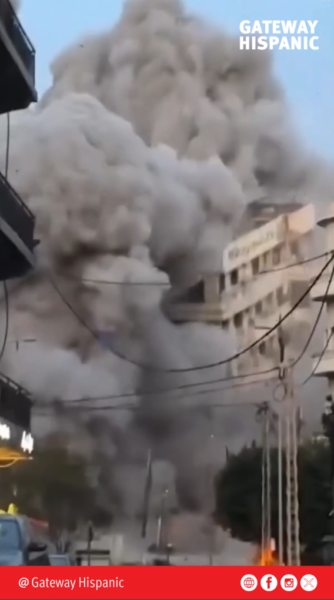 Missile strikes residential building in Beirut, causing casualties and chaos among civilians (VIDEO)