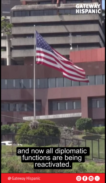 EE.UU. reabre su embajada en Caracas y marca un nuevo rumbo en Venezuela (VIDEO)