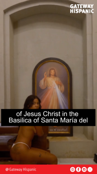 Denuncian profanación de templo religioso tras sesión de la rapera Tokischa (VIDEO)