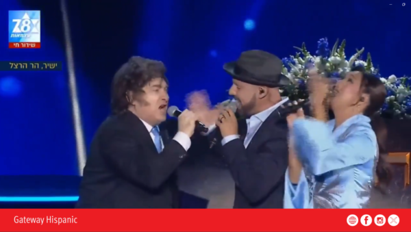 Milei abre debate en celebración del Día de la Independencia de Israel. (VIDEO)